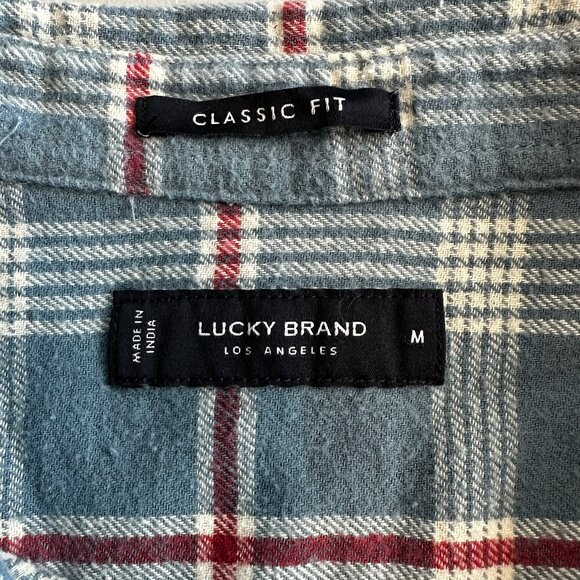 Men's Lucky Brand Size Med Flannel Shirt NWT - Picture 3 of 10